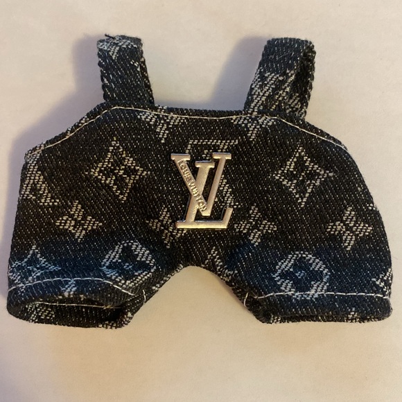 Labubu Luxury Black Silver Overalls and Bucket Hat Labubu Outfit Labubu Clothing - Picture 2 of 6